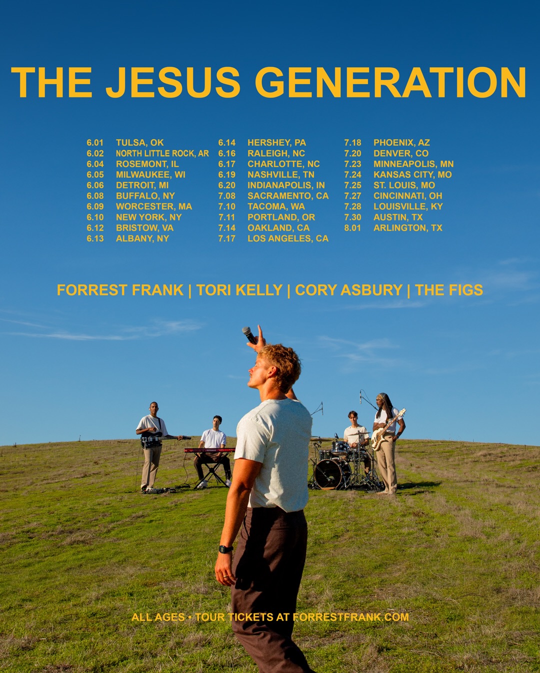 The Figs The Jesus Generation Tour Poster 2026